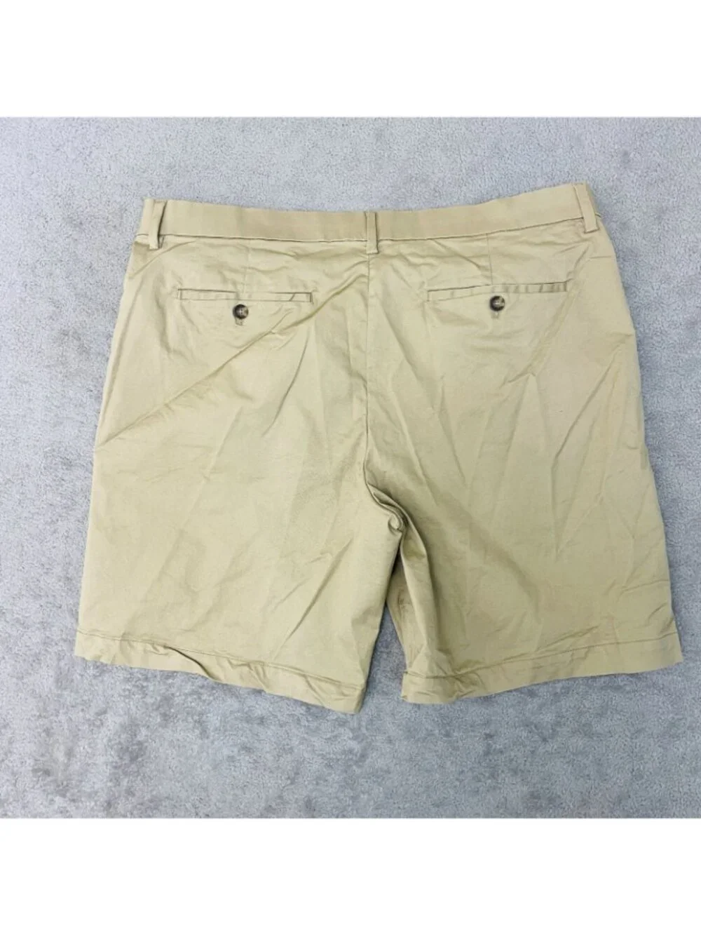 NWOT Banana Republic Men's 40 Khaki Flat Front Chino Shorts Cotton Blend